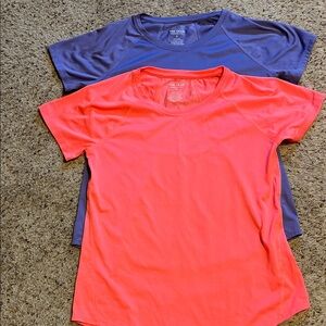 Tek Gear Vibrant Orange and Deep Blue T-Shirts
